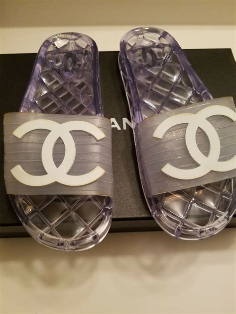 Chanel Jelly Slide Sandals 